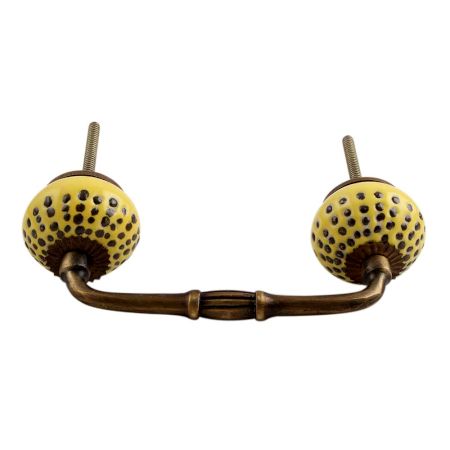 Yellow Ceramic Bridge Handle